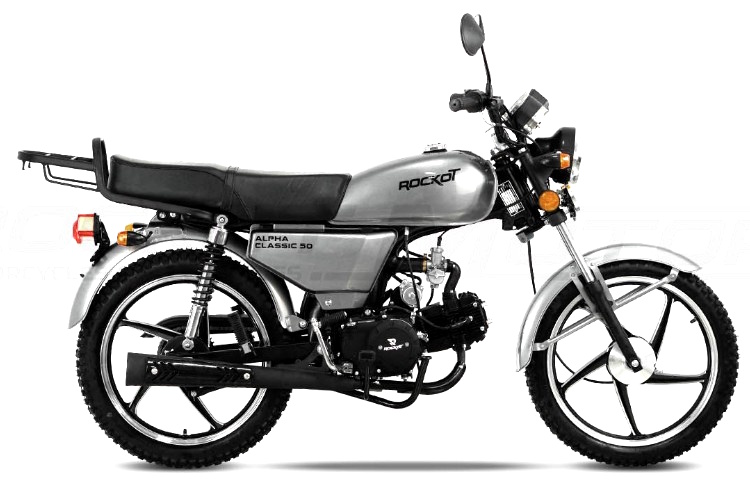 Мопед ROCKOT ALPHA CLASSIC (серый металлик)