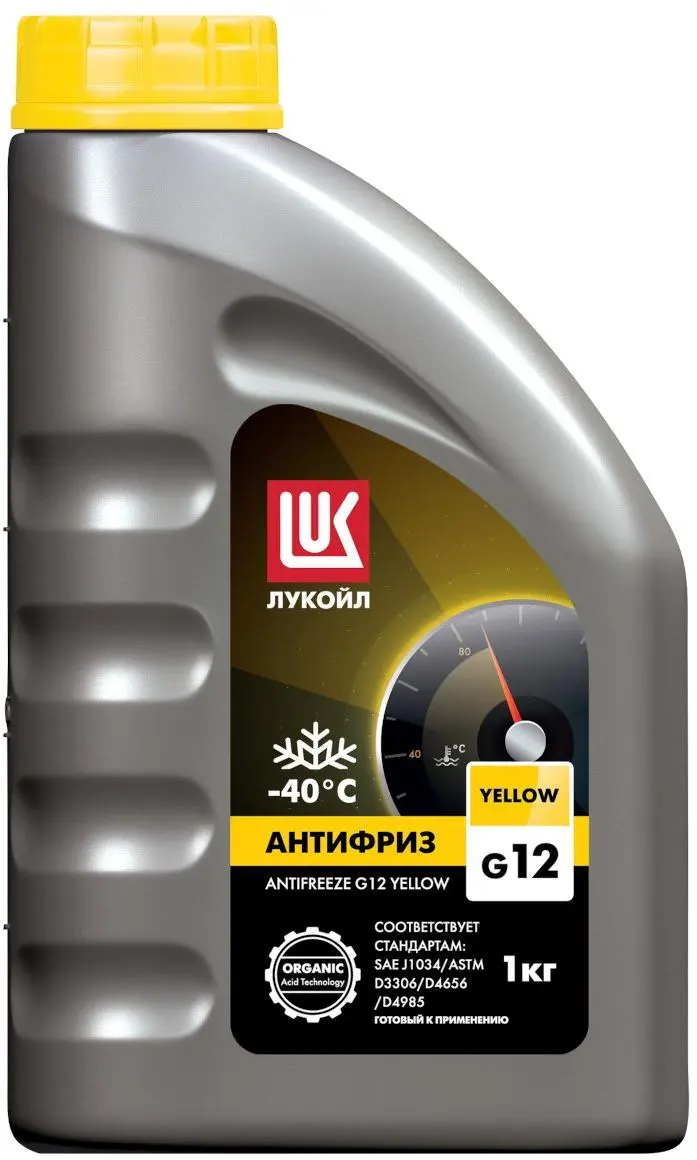 Антифриз Лукойл G12 Yellow, 1 л